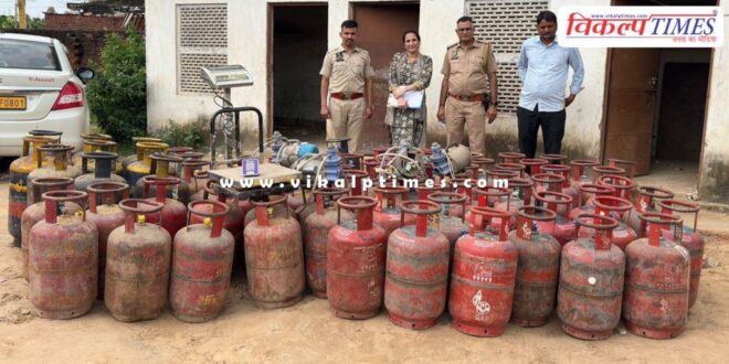 Big action against gas refilling in jaipur