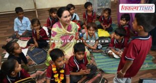 Deputy Chief Minister Diya Kumari inspected the Anganwadi Centre in Rajsamand