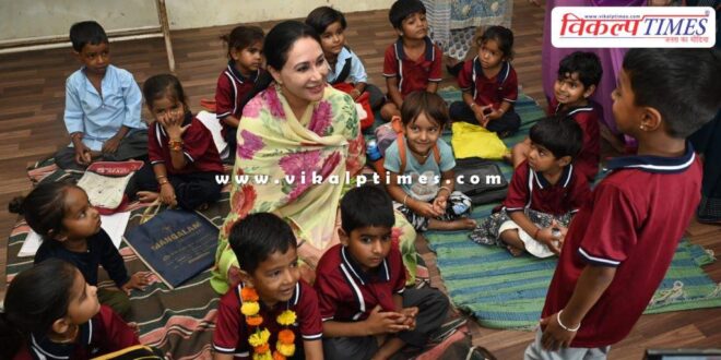 Deputy Chief Minister Diya Kumari inspected the Anganwadi Centre in Rajsamand