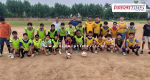 Football and volleyball matches were organized on the occasion of National Sports Day in Sawai madhopur