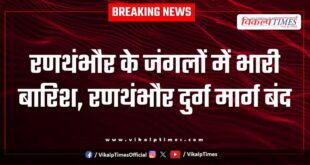 Heavy rain in Ranthambore forests, Ranthambore fort road closed