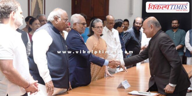 India Alliance's vice-presidential candidate B Sudarshan Reddy filed his nomination