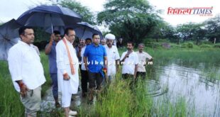 Animal Husbandry Minister inspected the crop damage in Pali