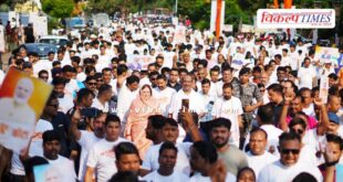 Crowds gathered in large numbers for the 'Namo Yuva Run', youth showed enthusiasm in kota