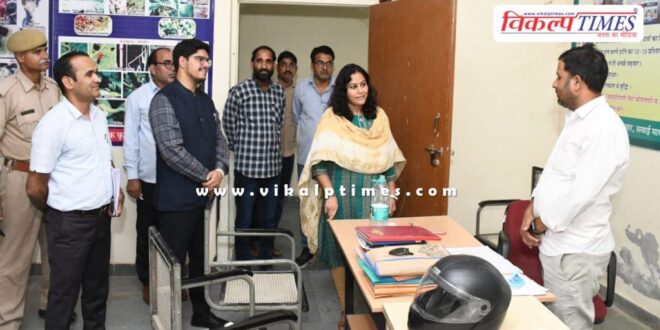 Divisional Commissioner Dr. Tina conducted a surprise inspection of the arrangements in sawai madhopur