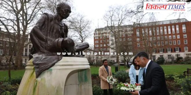 Mahatma Gandhi's statue london news 30 sept 25