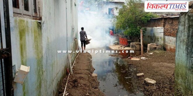The medical department is carrying out anti-larva activities to control mosquitoes in sawai madhopur