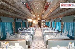 The royal train Palace on Wheels departs from Delhi for a tour of Rajasthan.