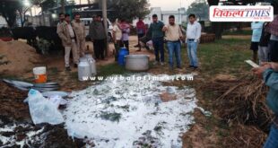500 kg of adulterated milk and mawa destroyed on the spot in jaipur