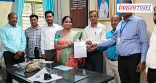 A cheque of Rs 60,000 was handed over for school development in sawai madhopur