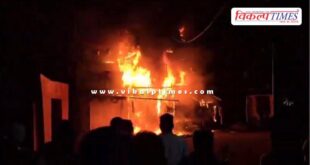 A massive fire broke out in a car decor shop in kota