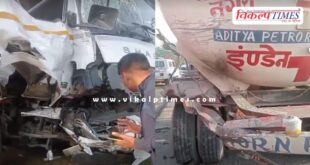 A truck collided with an LPG gas tanker while going from Gujarat to Delhi