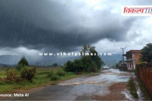 Continuous rain in the bonli Sawai madhopur