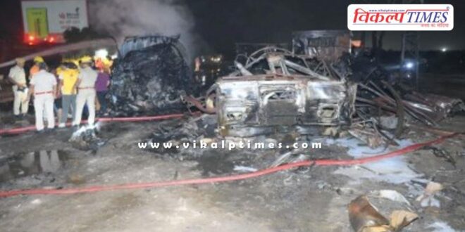 Fire incident in jaipur ajmer highway