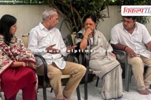 Former CM Vasundhara Raje reached the residence of MP Harish Meena in Jaipur.
