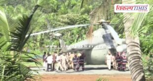 President Draupadi Murmu's helicopter wheels got stuck while she was on her way to Sabarimala.