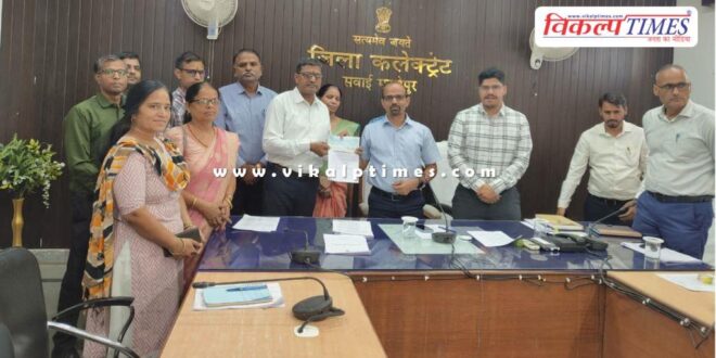 Staff of Mantown School donated Rs 2 lakh for school development in sawai madhopur