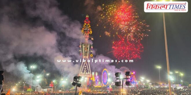 The world's tallest 233 feet Ravana could not be burnt in Kota