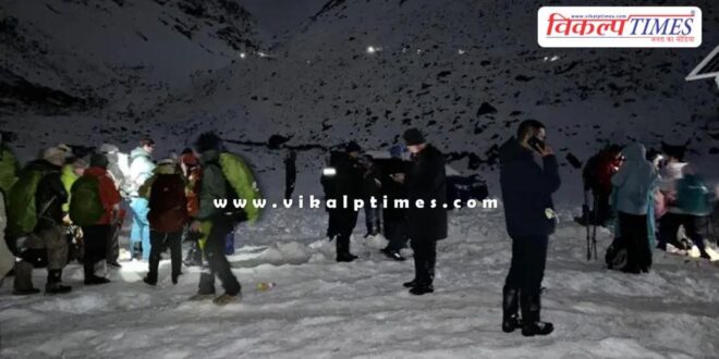 climbers trekking Mount Everest rescue operation
