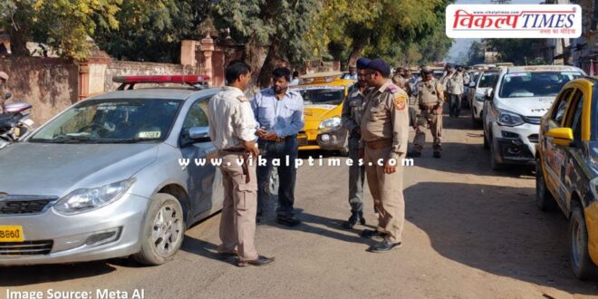 64 vehicles were challaned for not follow traffic rules in sawai madhopur