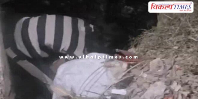 70-year-old woman fell into a 10-foot deep pit in kota