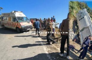 Bus carrying pilgrims returning from temple falls into ditch in uttarakhand