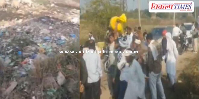 Villagers road jam dust bichoch village bonli sawai madhopur news 18 Nov 25
