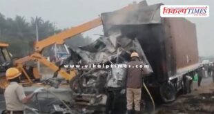 Bus accident near Gorlathu village in Chitradurga district on National Highway 48