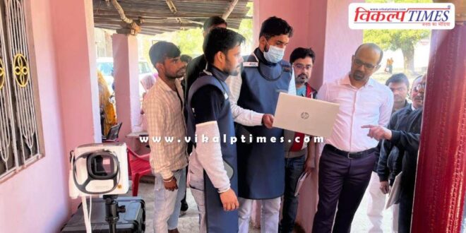 Collector IAS Kanaram conducted a surprise inspection of the TB screening camp in sawai madhopur
