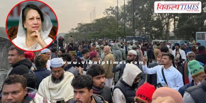 Crowds began gathering for Khaleda Zia's funeral