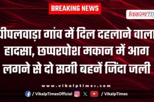 Fire incident in pipalvara village malarna dungar Sawai Madhopur