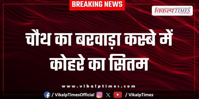 Fog wreaks havoc in Chauth Ka Barwara town