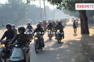 Message of safe traffic given through bike rally in sawai madhopur