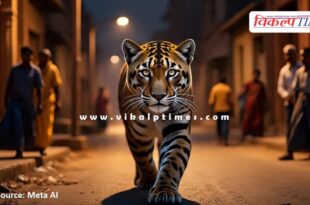 Panther enters populated area at midnight in sawai madhopur
