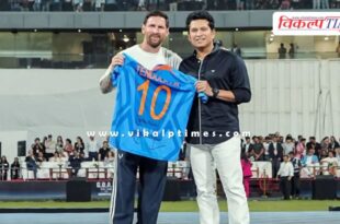 This is how Messi spent his evening in Mumbai, Sachin gifted him a 2011 World Cup jersey.