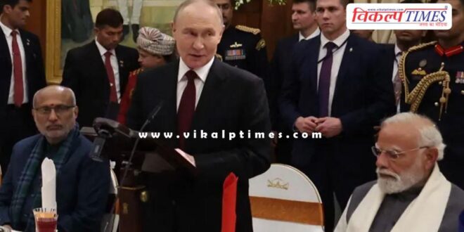 What did Putin say about India during the banquet at Rashtrapati Bhavan