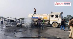 accident on the Purvanchal Expressway in Barabanki, UP