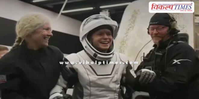 Astronauts return to Earth in first medical evacuation from space station