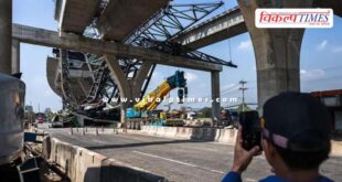 Crane accident in Bangkok thailand