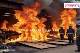Fire broke out in a closed shop near Kotdi intersection in kota