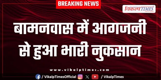 Fire in Bamanwas caused heavy damage in sawai madhopur