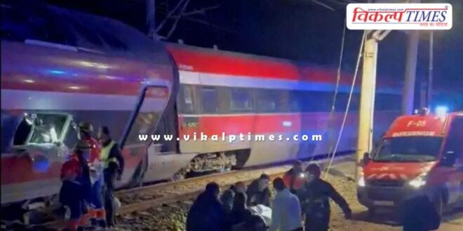 High speed train collision in Cordoba spain