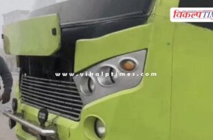 Smoke emanated from the engine of a private bus coming from Indore to Kota