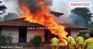 Fire breaks out in a house in Talwandi area kota