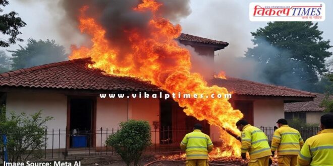 Fire breaks out in a house in Talwandi area kota