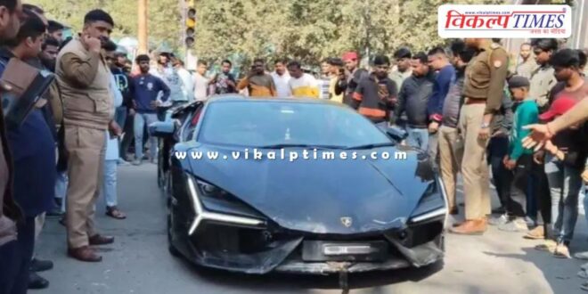 Lamborghini car accident in kanpur uttar pradesh
