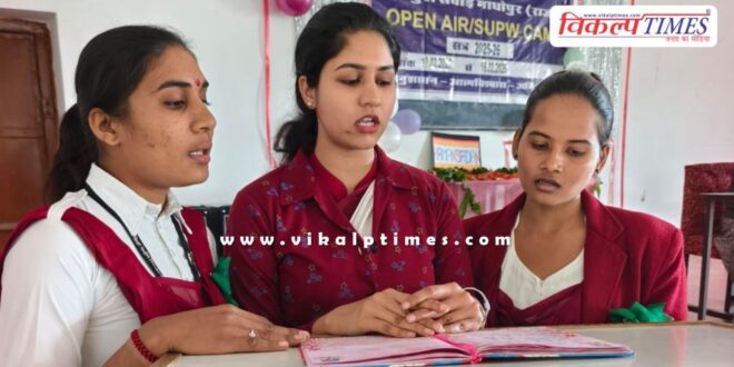 female students displayed their talent and solidarity in sawai madhopur
