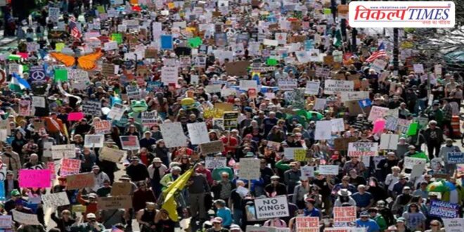 8 million people march against Donald Trump in America