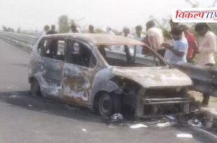 A horrific accident occurred on the Delhi-Mumbai Expressway in Alwar Rajasthan