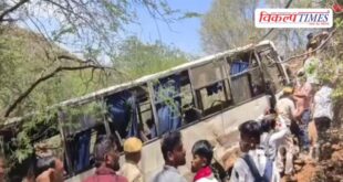 Bus falls into 200-feet deep gorge in pushkar ghati ajmer